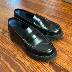 Steve Madden Stylish Black Platform Loafers